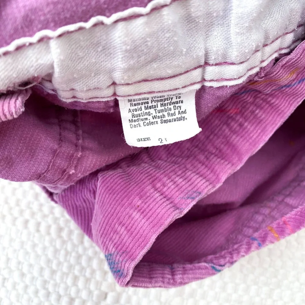 Vintage Osh Kosh Vestbak One-Piece Overall Pink‎ Corduroy Kid's Girl's Size 2T